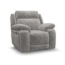 Emerson Electric Recliner Armchair in Luxe Grey Fabric