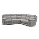 Emerson Large Corner Electric Recliner Sofa in Luxe Grey Fabric