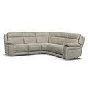 Emerson Large Corner Electric Recliner Sofa in Miller Taupe Fabric