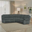 Emerson Large Corner Sofa in Dapple Grey Fabric