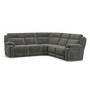 Emerson Large Corner Sofa in Plush Charcoal Fabric