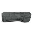 Emerson Left Hand Corner Electric Recliner Sofa in Miller Grey Fabric