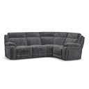 Emerson Left Hand Corner Sofa in Luxe Charcoal Fabric
