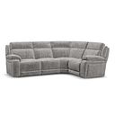 Emerson Left Hand Corner Sofa in Luxe Grey Fabric