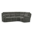 Emerson Left Hand Corner Sofa in Plush Charcoal Fabric