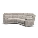 Emerson Right Hand Corner Electric Recliner Sofa in Luxe Natural Fabric