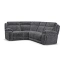Emerson Right Hand Corner Sofa in Luxe Charcoal Fabric