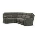 Emerson Right Hand Corner Sofa in Plush Charcoal Fabric