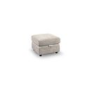 Emerson Storage Footstool in Luxe Natural Fabric