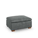 Emerson Storage Footstool in Miller Grey Fabric
