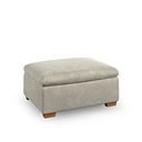 Emerson Storage Footstool in Miller Taupe Fabric