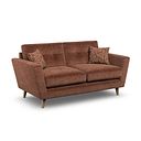 Emery 2 Seater Sofa in Freya Rust Fabric