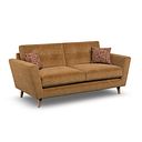 Emery 3 Seater Sofa in Freya Ochre Fabric