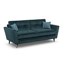 Emery 4 Seater Sofa in Freya Deep Water Fabric