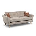 Emery 4 Seater Sofa in Freya Oatmeal Fabric