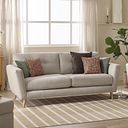 Emery 4 Seater Sofa in Freya Oatmeal Fabric