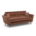 Emery 4 Seater Sofa in Freya Rust Fabric