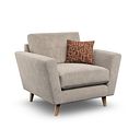 Emery Armchair in  Freya Oatmeal Fabric