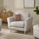 Emery Armchair in  Freya Oatmeal Fabric