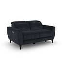 Emilia 2 Seater Electric Recliner Sofa with Power Ratchet Headrests in Montreal Denim Fabric