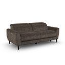 Emilia 3 Seater Electric Recliner Sofa with Power Ratchet Headrests in Montreal Mole Fabric