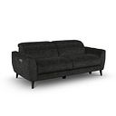 Emilia 3 Seater Electric Recliner Sofa with Power Ratchet Headrests in Montreal Slate Fabric