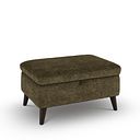 Emilia Storage Footstool in Montreal Olive Fabric