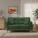 Eton 2 Seater Sofa in Cherub Olive Fabric