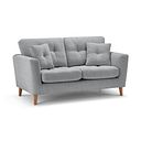 Eton 2 Seater Sofa in Cherub Silver Fabric