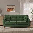 Eton 4 Seater Sofa in Cherub Olive Fabric