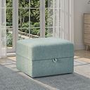 Eton Storage Footstool in Cherub Duck Egg Fabric