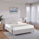 Evesham Super King-size Ottoman Storage Bed in Carina Dove Fabric