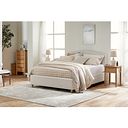 Evesham Super King-size Ottoman Storage Bed in Carina Parchment Fabric