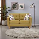 Evie 2 Seater Sofa in Lime Fabric