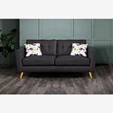 Evie 3 Seater Sofa in Charcoal Fabric