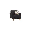 Evie Armchair in Charcoal Fabric