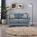 Evie 2 Seater Sofa in Rosa Collection Denim Fabric
