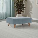 Evie Footstool in Rosa Collection Denim Fabric