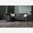 Evie Right Hand Corner Sofa in Charcoal Fabric