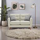 Evie 2 Seater Sofa in Rosa Collection Sand Fabric