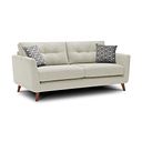 Evie 3 Seater Sofa in Rosa Collection Sand Fabric