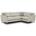 Evie Left Hand Corner Sofa in Rosa Collection Sand Fabric