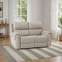 Ezra 2 Seater Electric Recliner in Darwin Mink Fabric