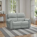 Ezra 2 Seater Electric Recliner in Hopsack Platinum Fabric