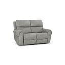 Ezra 2 Seater Electric Recliner with Power Headrest & Lumbar Support in Dexter Stone Fabric