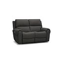 Ezra 2 Seater Electric Recliner with Power Headrest & Lumbar Support in Storm Leather