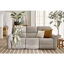 Ezra 3 Seater Electric Recliner in Darwin Mink Fabric