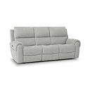 Ezra 3 Seater Electric Recliner in Darwin Silver Fabric