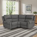 Ezra Group 1 Electric Recliner in Elephant Grey Leather