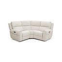 Ezra Group 1 Electric Recliner in Hopsack Natural Fabric